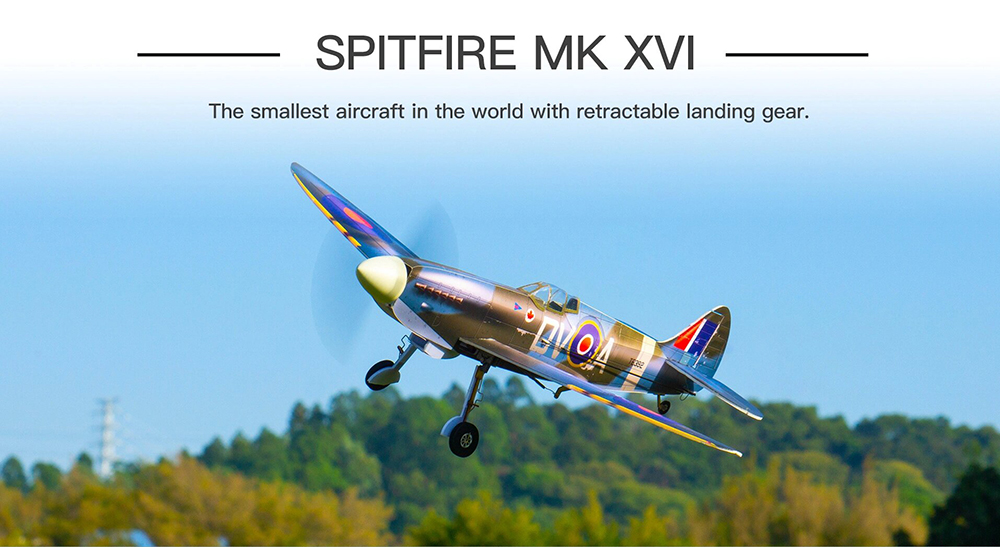 MinimumRC-Spitfire-MK-XVI-400mm-Spannweite-5CH-Flugzeug-mit-einziehbarem-Fahrwerk-RC-Flugzeug-KIT--M-2008619-4